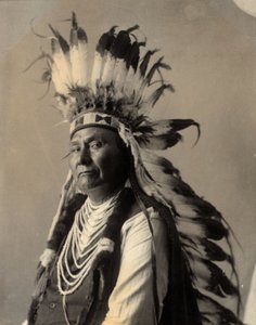 酋長ジョセフ ワシントン、ネズ パース、コロンビア特別区、1900 年 4 月 (b/w 写真)
