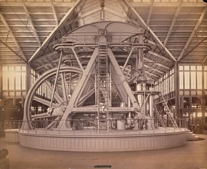 コーリスエンジン、センテニアルインターナショナルエキシビション、フィラデルフィア、1876（アルブメンプリント）