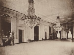 ホワイトハウス東の間（モノクロ写真） 作： アメリカの写真家