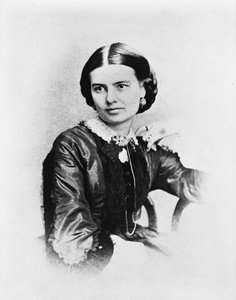 エレン・アーサー、1860年頃（モノクロ写真