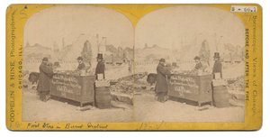 1871年のバーント地区の最初の店 作： American Photographer
