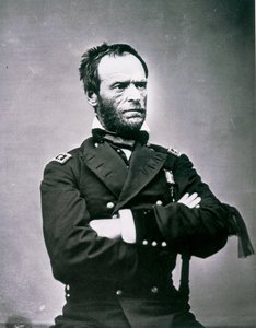 ウィリアム・T・シャーマン将軍（1820-91）（モノクロ写真 作： American Photographer