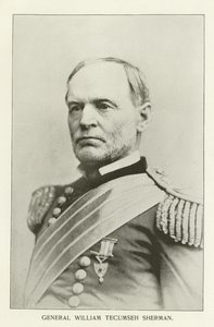 ウィリアム・ティカムサ・シャーマン将軍（白黒写真） 作： American Photographer