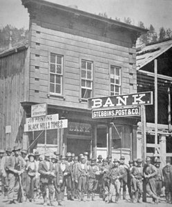 サウスダコタ州デッドウッドシティの金鉱夫たち（1877年頃）（モノクロ写真 作： American Photographer