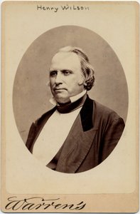 ヘンリー・ウィルソン（1812-75）、米国第18副大統領。ジョージ・ウォーレン、ボストンの写真（アルブメン写真） 作： American Photographer