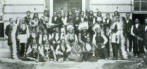 1868年のフォート・ララミー条約違反に抗議するため、スー族の指導者によるインディアン代表団がワシントンD.C.に到着。