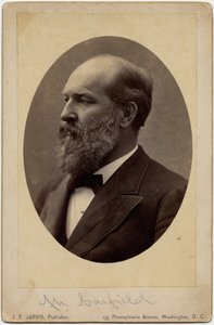 ジェームズアブラムガーフィールド（1831-81）、アメリカ合衆国第20代大統領、写真JFジャービス、ワシントンDC（アルブメン写真）