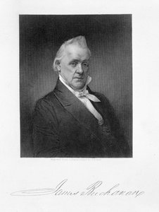 ジェームズブキャナン、ヘンリーブライアンホール（1800-84）によって刻印されたダゲレオタイプ 作： American Photographer