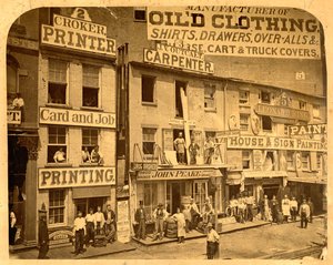 ニューヨーク、ローワーハドソンストリート、1865年（ゼラチンシルバープリント） 作： American Photographer