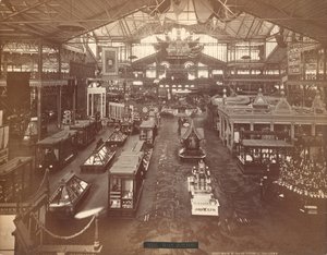 1876年の百年記念国際博覧会の本館、フィラデルフィア（銀製アルバム・プリント 作： American Photographer