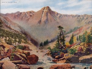 聖十字架山（カラー写真） 作： アメリカの写真家