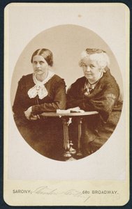 エリザベスキャディスタントン（1815-1902）とスーザンB.アンソニー（1820-1906）の肖像、1880年頃 作： American Photographer