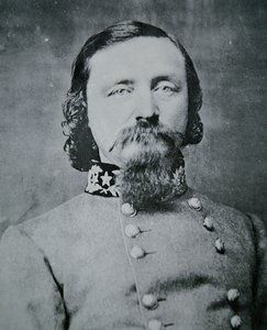 ジョージ・ピケット将軍の肖像（モノクロ写真