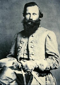 J.E.B.将軍の肖像 スチュアート（白黒写真） 作： American Photographer