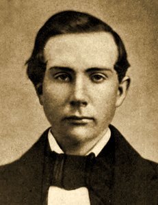 1857年18歳のジョンD.ロックフェラーの肖像