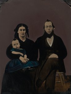 家族の肖像、1860年代（写真） 作： アメリカの写真家