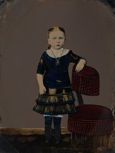少女の肖像、1860年代（写真） 作： アメリカの写真家