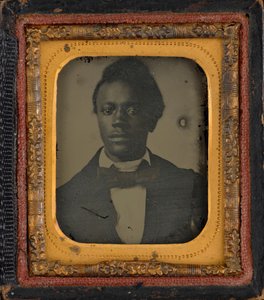 男性の肖像,c.1860年（写真） 作： アメリカの写真家