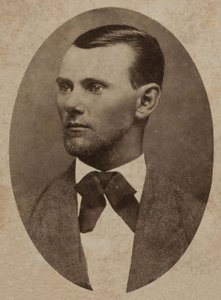 無法者ジェシー・ジェームズの肖像（1847-1882）、（内閣写真）
