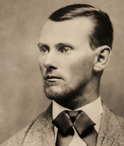 無法者ジェシー・ジェームズの肖像（1847-1882）、（内閣写真）