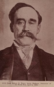 ロバート・ピアリー（1856～1920）、アメリカの北極探検家（モノクロ写真） 作： アメリカの写真家