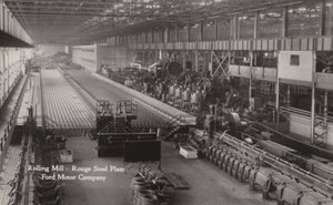 圧延工場、ルージュ製鉄所;フォードモーターカンパニー、ミシガン州ディアボーン 作： American Photographer