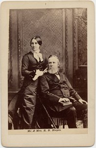 米国第19代大統領、ラザフォードバーチャードヘイズ（1822-93）と妻（ルーブウェア）、ルーシーウェアウェッブヘイズ（1831-89） 作： American Photographer