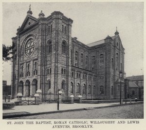St John the Baptist, Roman Catholic Willoughby and Lewis Avenues, Brooklyn (bw/photo) 作： American Photographer