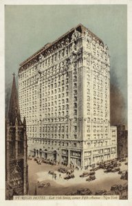 セントレジス・ホテル、イースト55番街と5番街の角、アメリカ・ニューヨーク（カラー写真） 作： アメリカの写真家