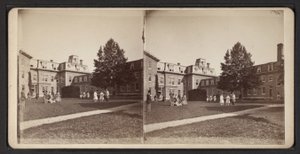 オナイダ・コミュニティの立体写真（1870年頃）（モノクロ写真 作： American Photographer