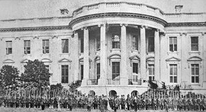 アメリカ南北戦争開戦時のホワイトハウス（ワシントンD.C.）の様子 作： American Photographer