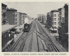 3番街、フォーティセコンドストリートから北を見る（モノクロ写真 作： American Photographer