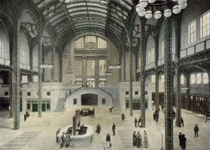電車のコンコース、シカゴユニオン駅（カラー写真） 作： American Photographer