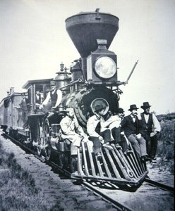 シカゴ・ミルウォーキー・セントポール鉄道の労働者たち（1875年頃）（モノクロ写真 作： American Photographer