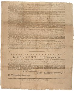 1779年のニューハンプシャー州に対する権利宣言と政府の嘆願