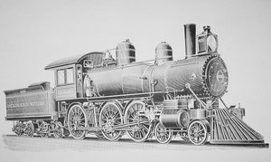 スケネクタディの機関車（彫刻 作： American School