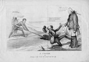 キャスター、または多くの手と唇のつまみ、c.1831