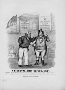 不誠実なイギリスの主題、Currier＆Ives、ニューヨーク、1862年発行 作： American School
