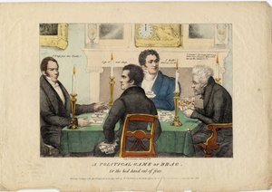 自慢の政治ゲーム、または1831年の4つのうち最高の手 作： American School