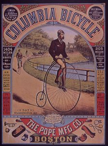 コロンビアのペニーファーシング自転車の広告（アメリカ・ボストン 作： American School