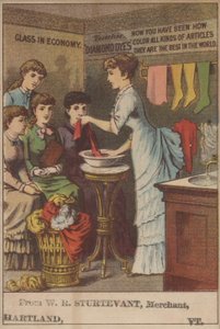 ダイヤモンド染料の広告 (カラーリソ) 作： American School