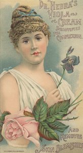 ドクターヘブラスヴィオラクリームの広告、1897年頃 作： American School