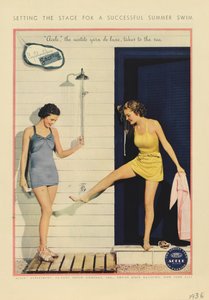 デュポンアセルヤーンの広告、1936 作： American School