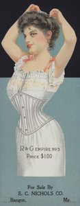 R＆G婦人用コルセットの広告（クロモリ写真 作： American School