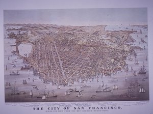 航空写真, サンフランシスコ, カリフォルニア, アメリカ 作： American School