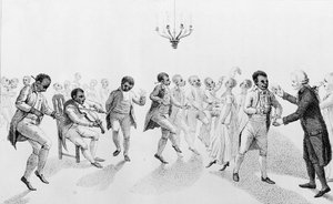 リチャードアルソップ（1761-1815）1807による他の詩とともに、エコーからのジョンハンコック知事（1737-93）とのボールでアフリカ系アメリカ人 作： American School