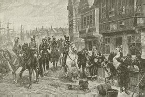 Chas Rochussenによる絵画からのアムステルダムのAlvas Last Ride 作： American School