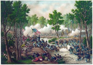 アメリカ南北戦争（1861年～1865年）：スポツィルバニア・コートハウスの戦い 5月9日～12日 作： American School