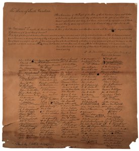 1860年12月20日、サウスカロライナ州間の連合を解散する条例、1861年 作： American School