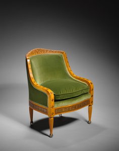 アームチェア、Tiffany Studios、USA、c.1890によって設計されました 作： American School